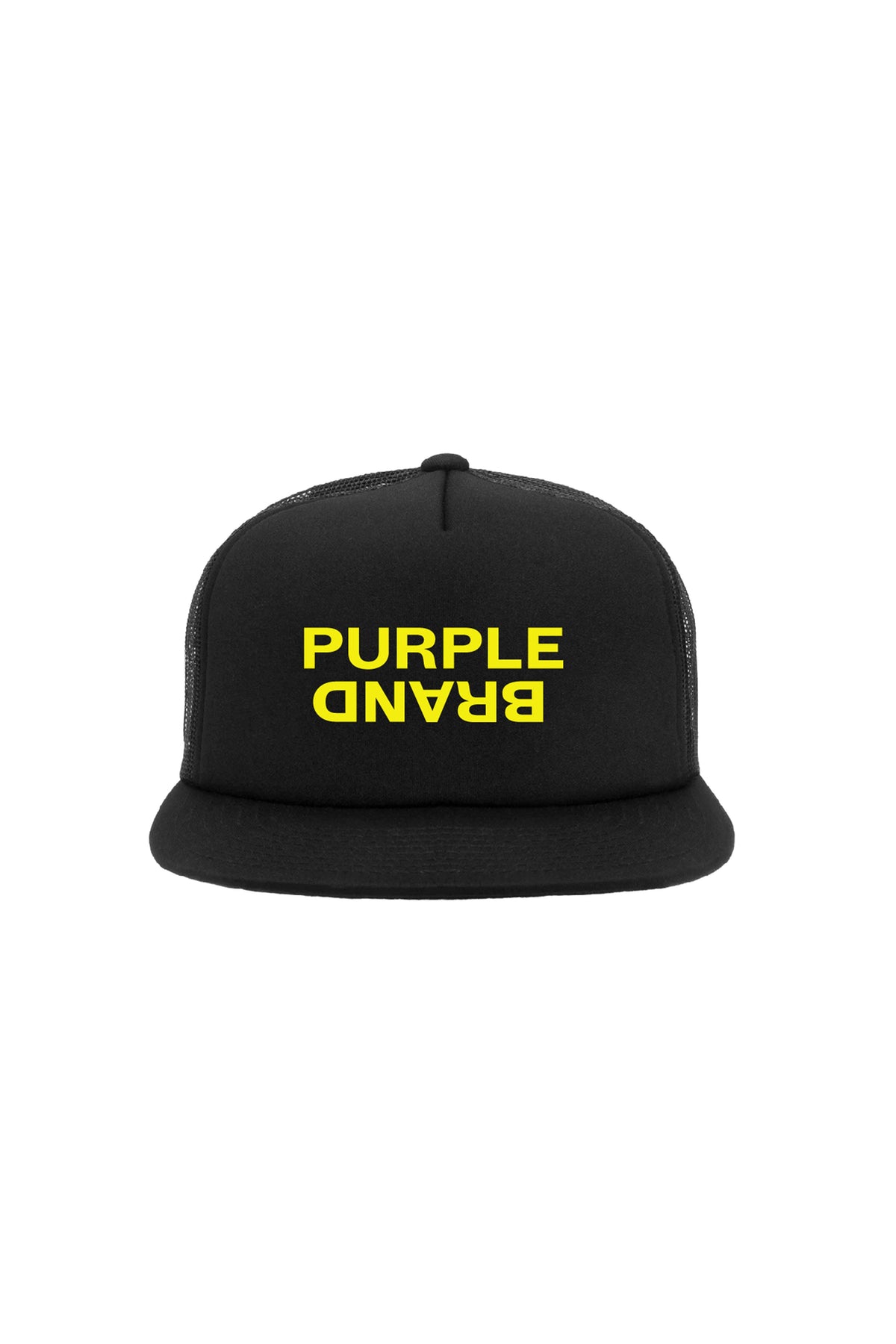 P902 5 PANEL HAT - Yellow Text