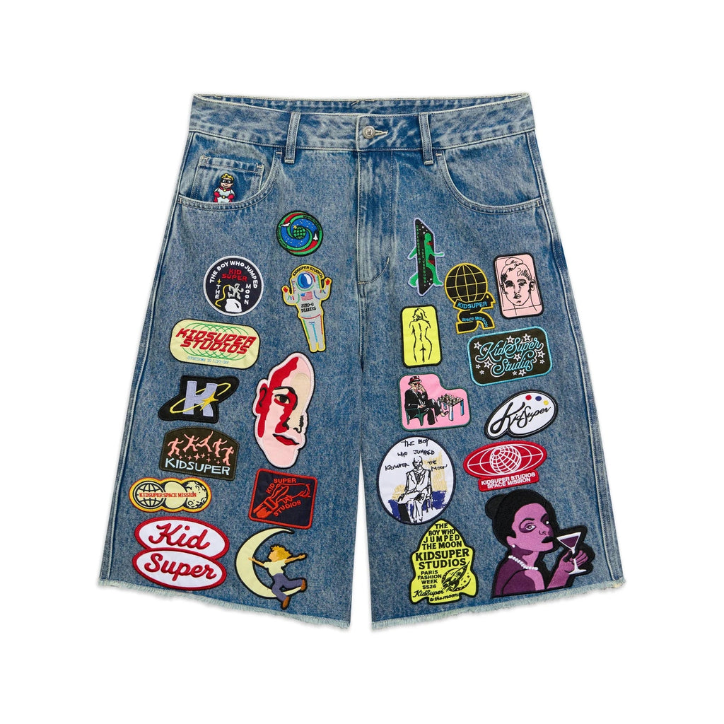 Kidsuper Patches Denim Long Short