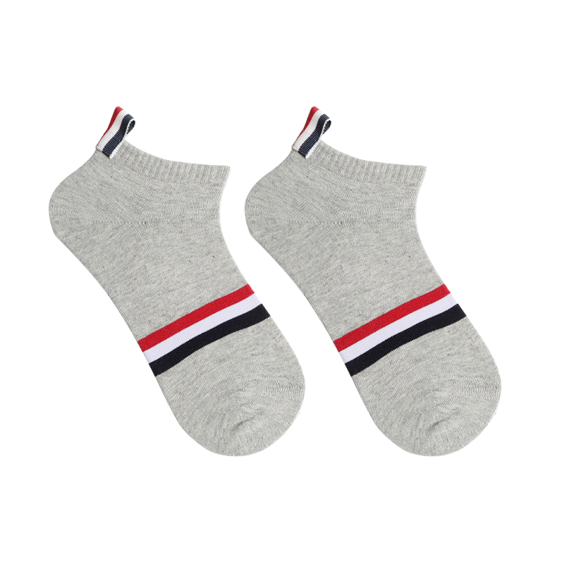 Horizontal striped cotton socks