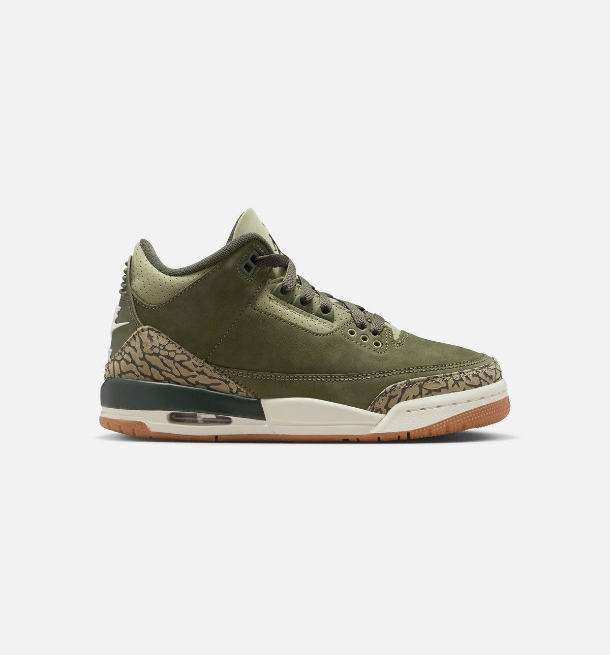 Air Jordan 3 Retro Medium Olive Grade School Shoes - Medium Olive Sequoia Neutral Olive Sail