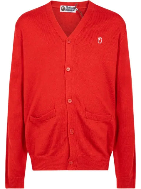 A BATHING APE® x Kid Cudi logo-patch cardigan