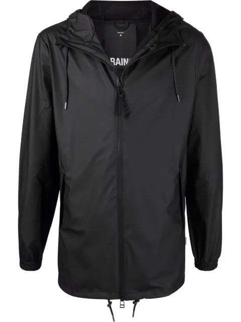 Rains drawstring hooded jacket