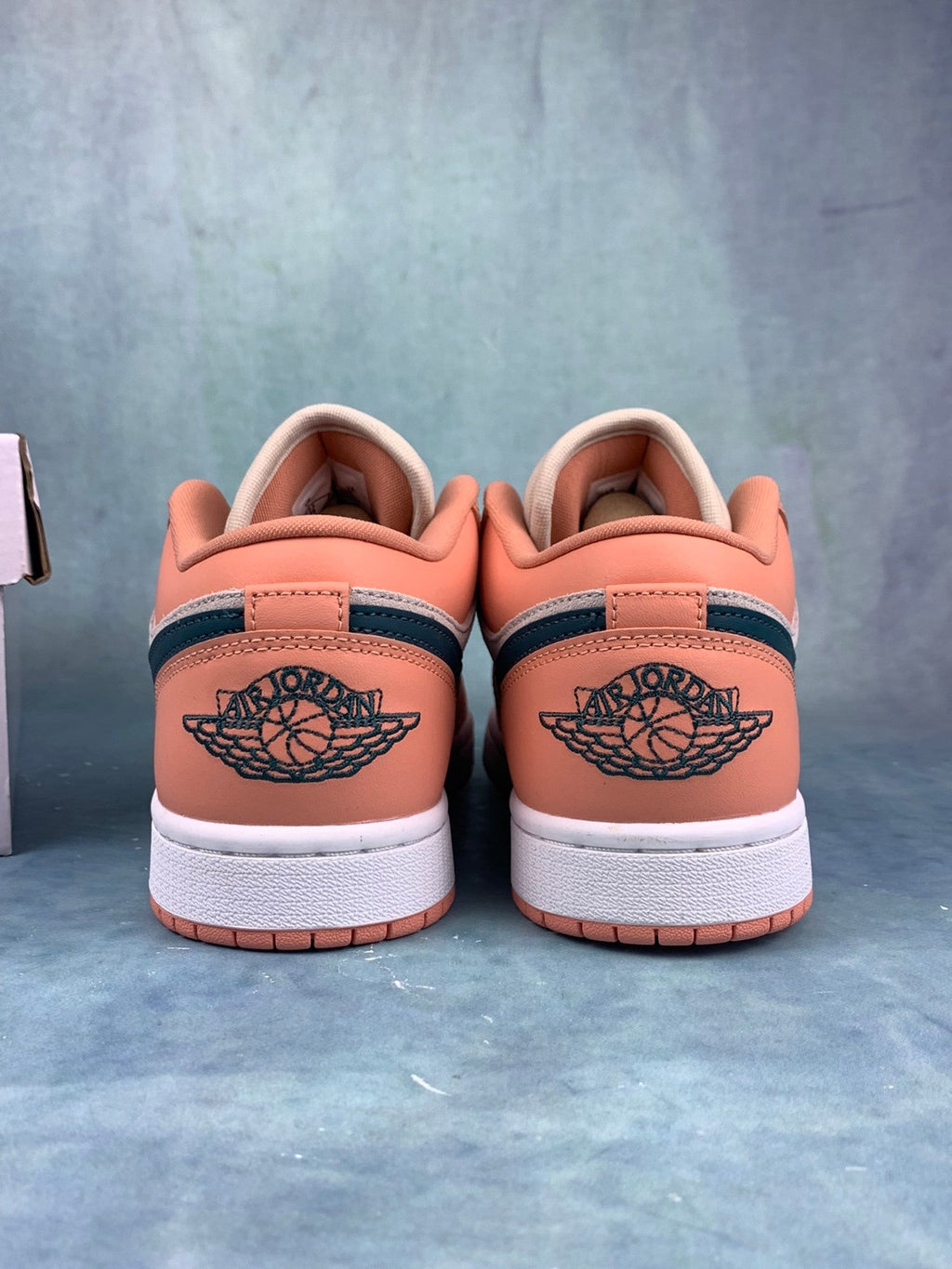 Air Jordan 1 Low Grey/Pink/Green Hook Unisex Sneakers DC0774-800