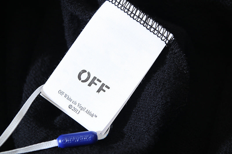 OFF-WHITE "OFF" Dual-Leg Stencil Cotton Sweatshorts