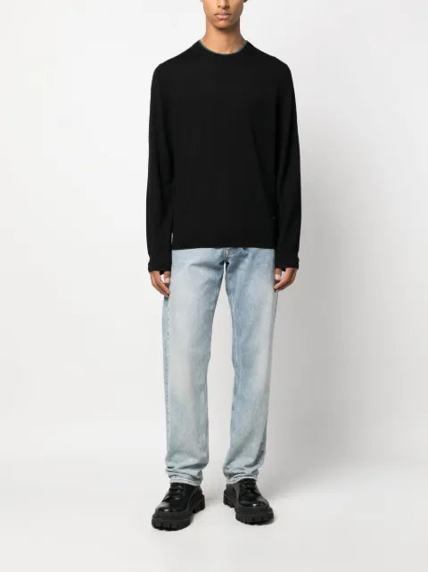 PS Paul Smith logo-embroidered merino jumper
