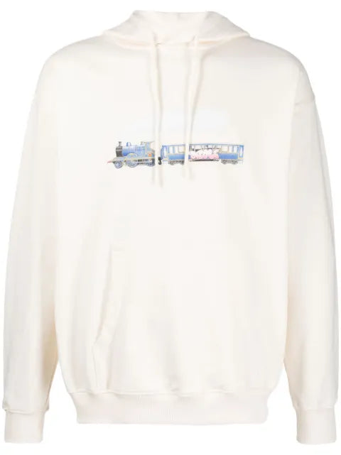 Drôle De Monsieur graphic-print cotton hoodie