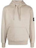 Calvin Klein logo-patch long-sleeve hoodie