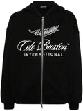 COLE BUXTON International logo-print hoodie