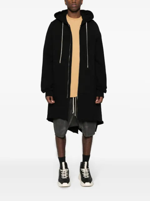 Rick Owens DRKSHDW asymmetric cotton zipped hoodie