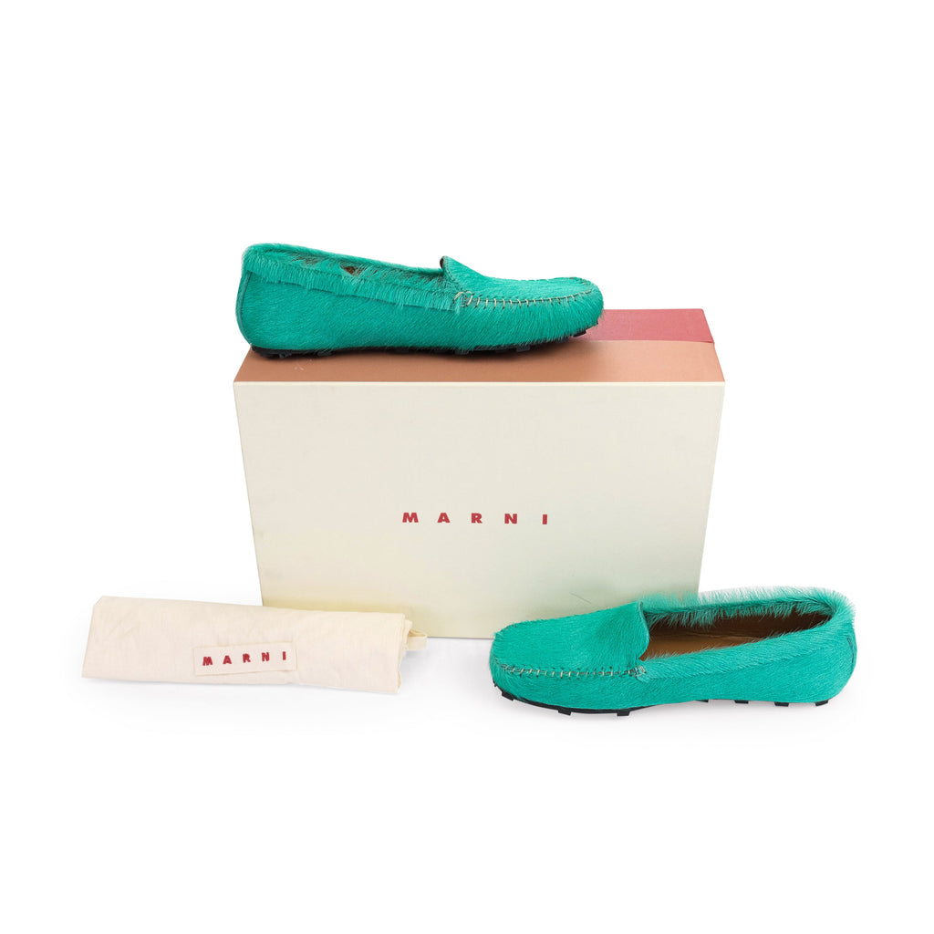 LONG HAIR CALF MOCCASIN