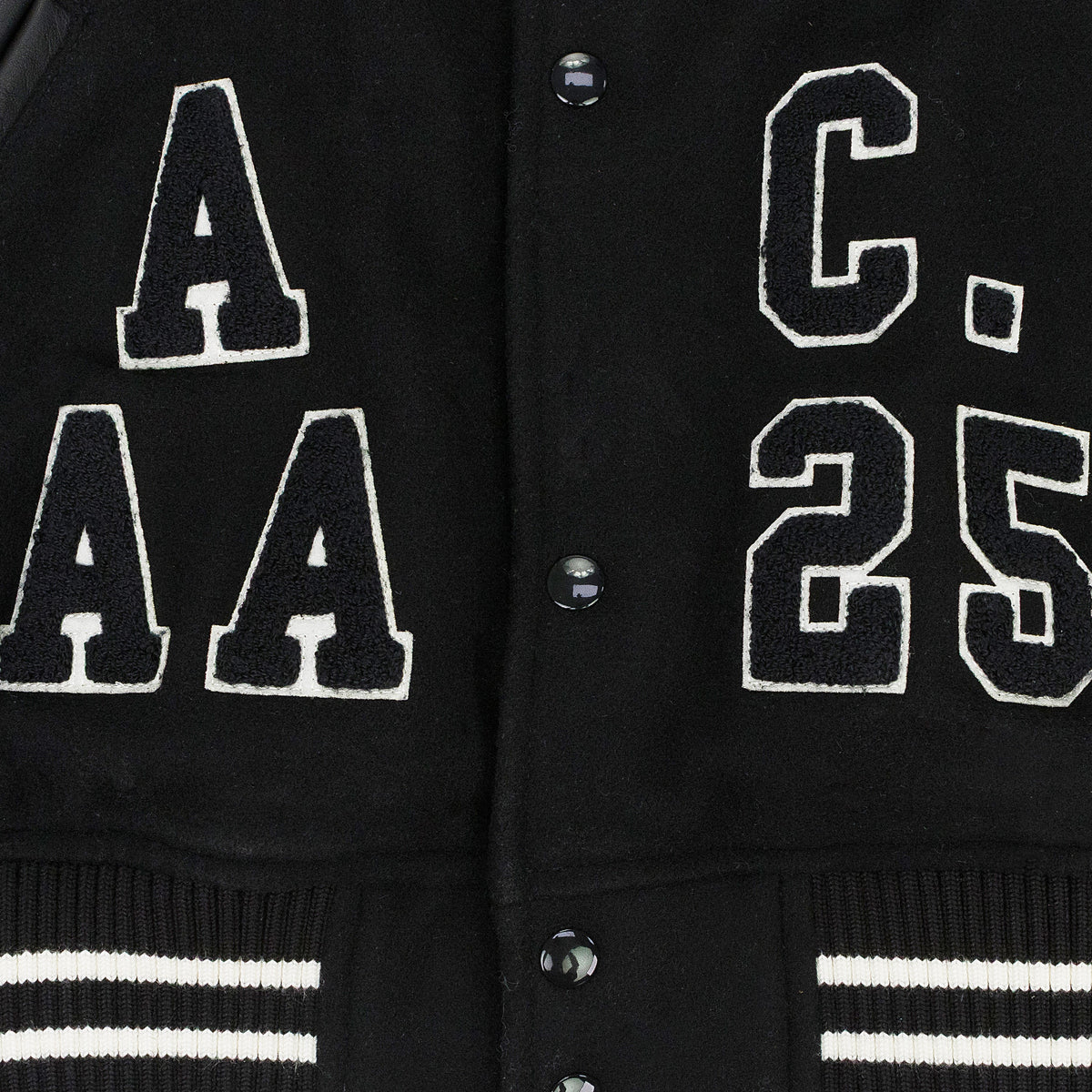 BLACK PRAISES VARSITY JACKET
