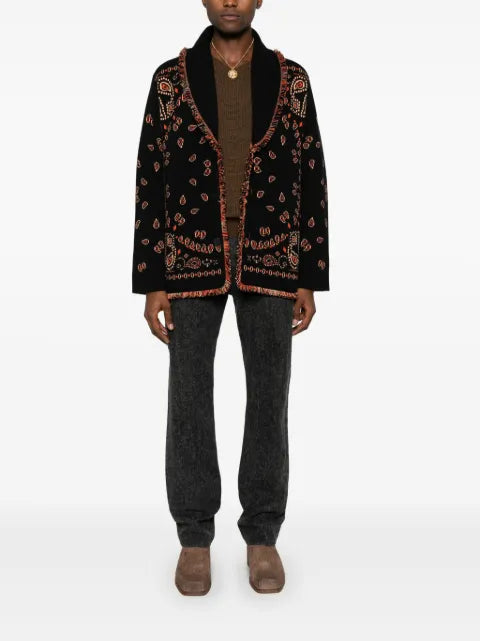 Alanui Bandana Jacquard cardigan