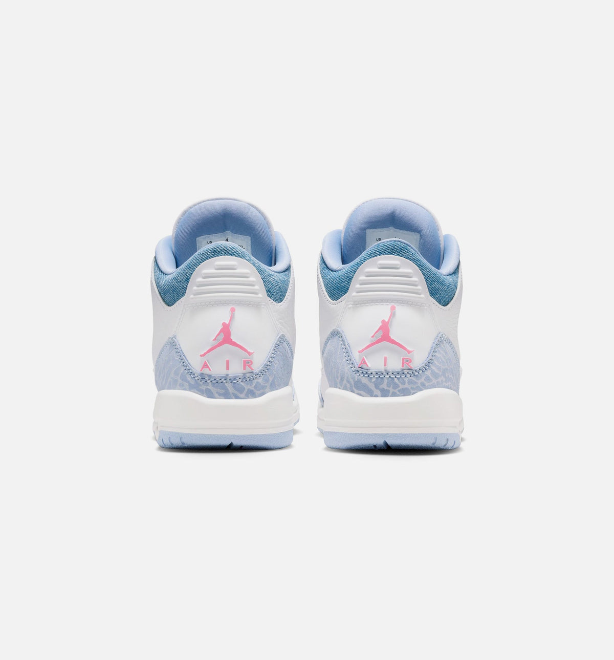 Air Jordan 3 Retro Cobalt Bliss Big Kids' Sneakers - White / Blue / Football Grey / Pink