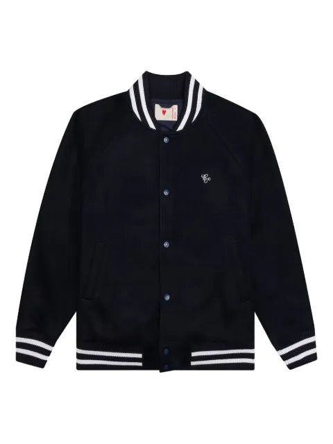 Emotionally Unavailable melting-heart varsity jacket