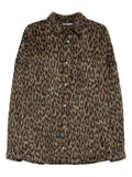Palm Angels leopard-print button-fastening overshirt