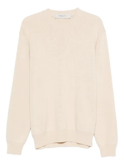 Golden Goose crew neck sweater with 'Golden' lettering on the back