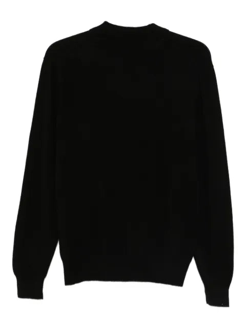 Attachment Cardigan with polo collar