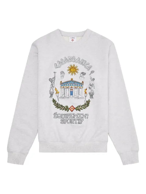 Casablanca Le Temple du Sport embroidered sweatshirt