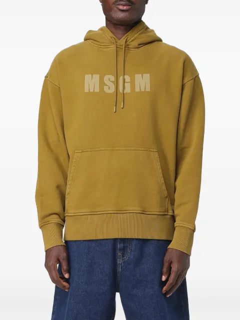 MSGM logo-print hoodie