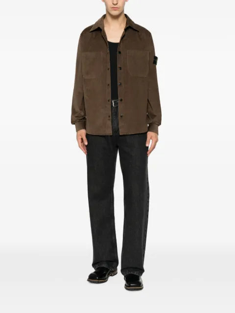 Stone Island 1200040 cotton micro-corduroy overshirt