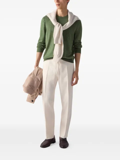 Zegna mélangé crewneck sweater