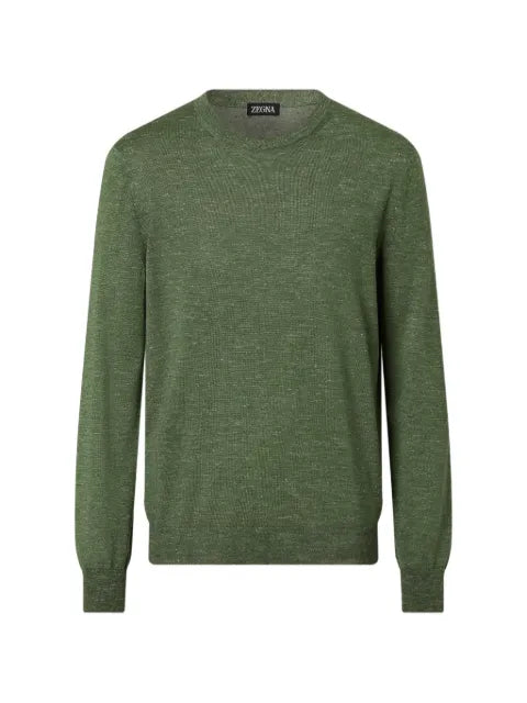 Zegna mélangé crewneck sweater