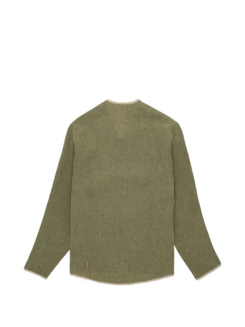 Fortela contrast-trim wool jacket