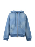 BREATH zip embellished hoodie