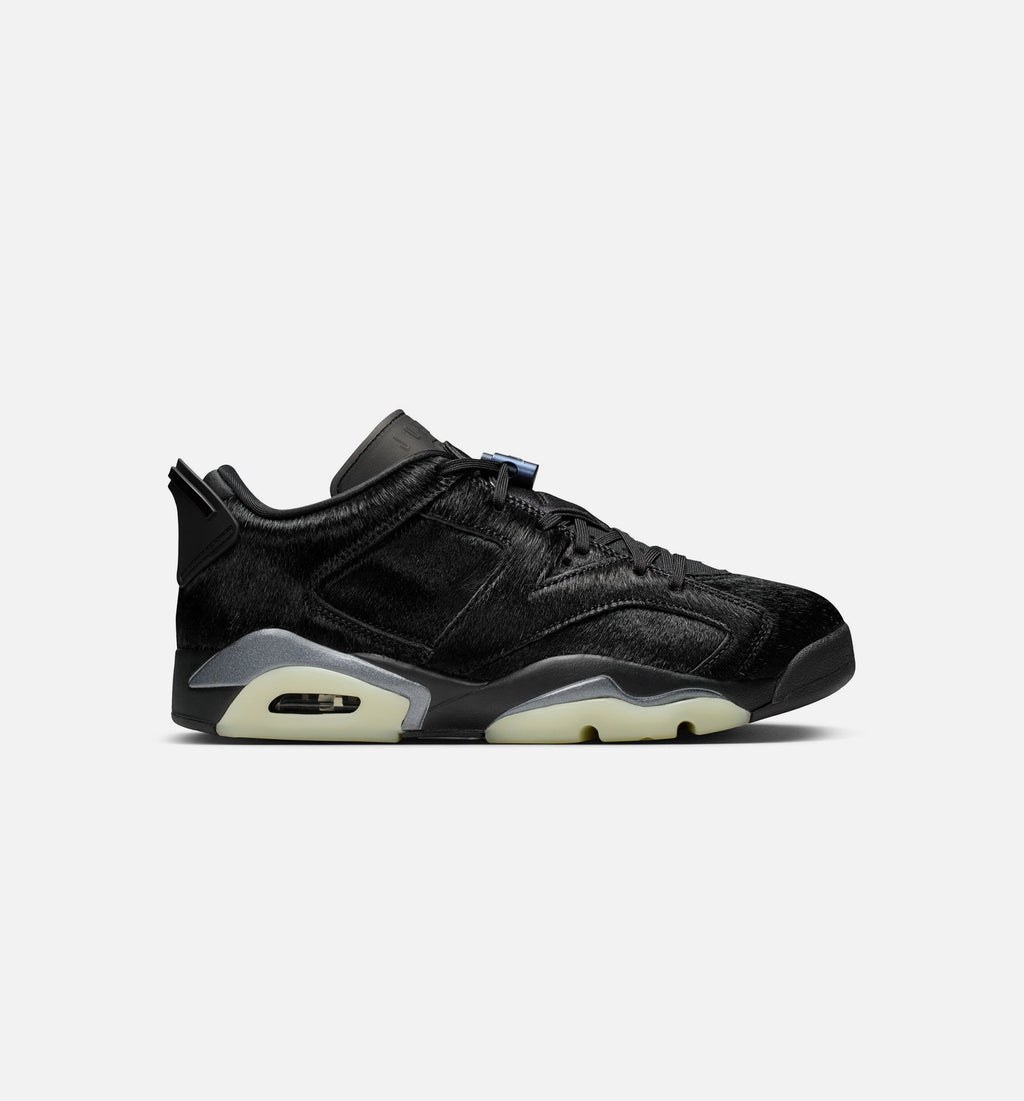 Air Jordan 6 Retro Low Blackout Women's Lifestyle Shoes - Black