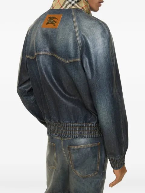Burberry coated denim jacket