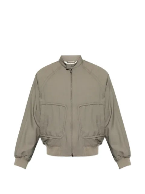 Emporio Armani zip-up virgin-wool jacket