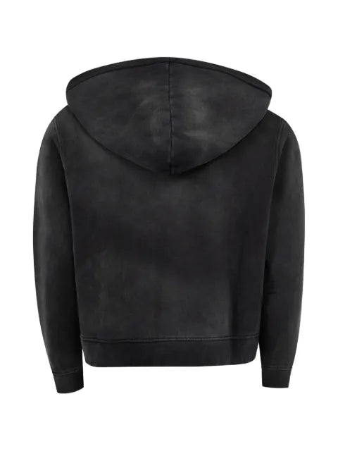 MIDNIGHT RODEO  distressed zip-up hoodie