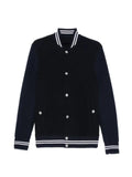 Eleventy ribbed-knit bomber jacket