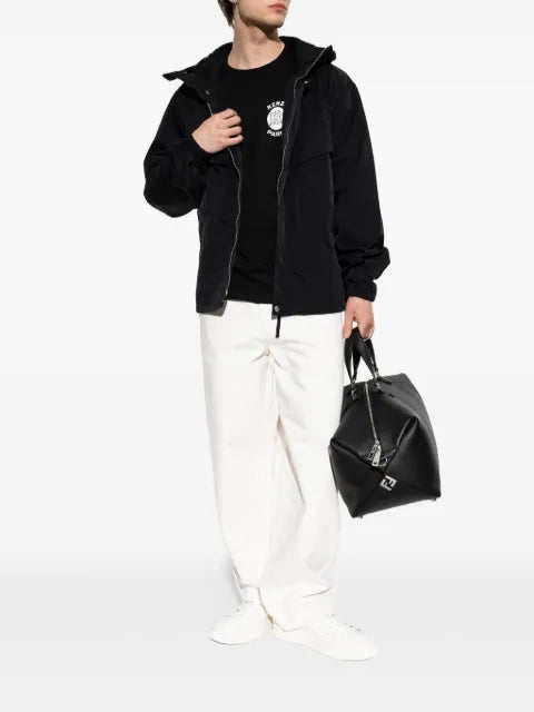 Kenzo logo-embroidered hooded jacket