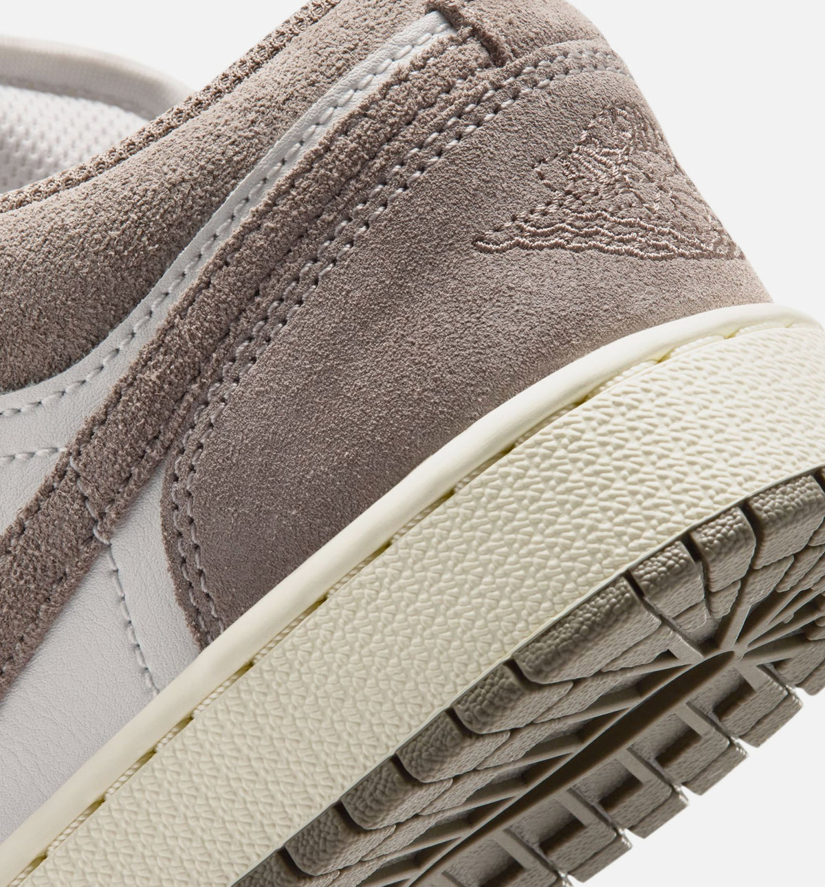 Air Jordan 1 Low Grade School Lifestyle Shoes - Olive Grey