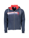 U.S. POLO ASSN. logo-embroidered stripe-detail hoodie