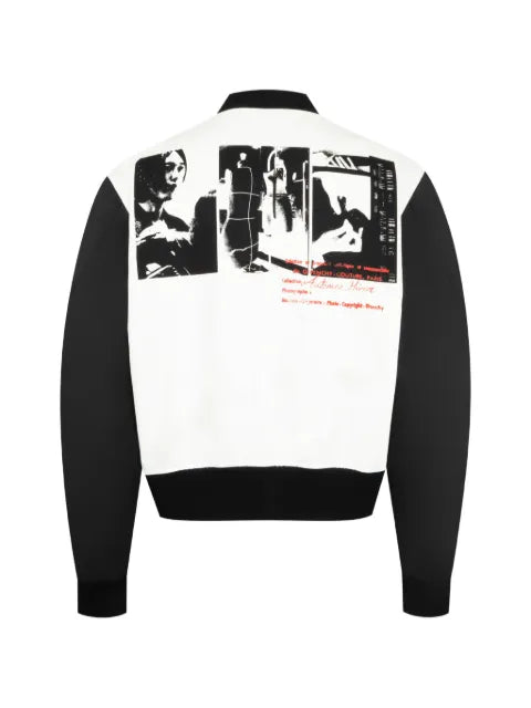 Givenchy bi-material blouson with photographic negative print