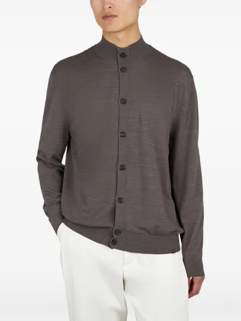 Paul & Shark high-neck button-up cardigan