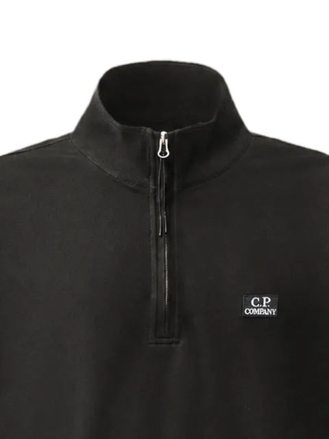 C.P. Company stretch piquet long-sleeve half-zip polo