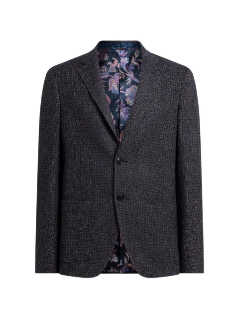 ETRO single-breasted wool-blend bouclé jacket