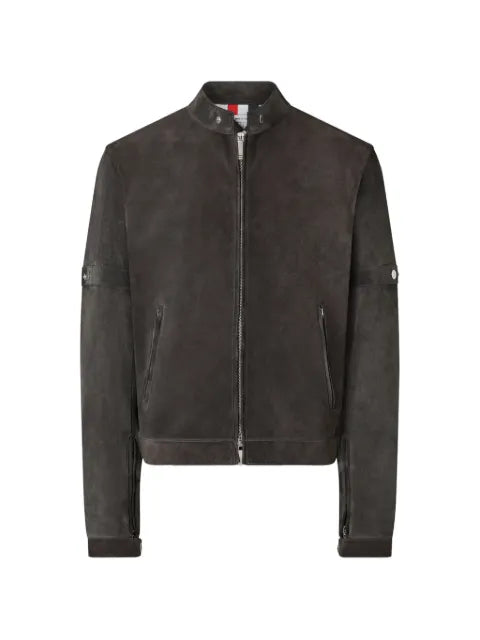 Thom Browne leather racer jacket