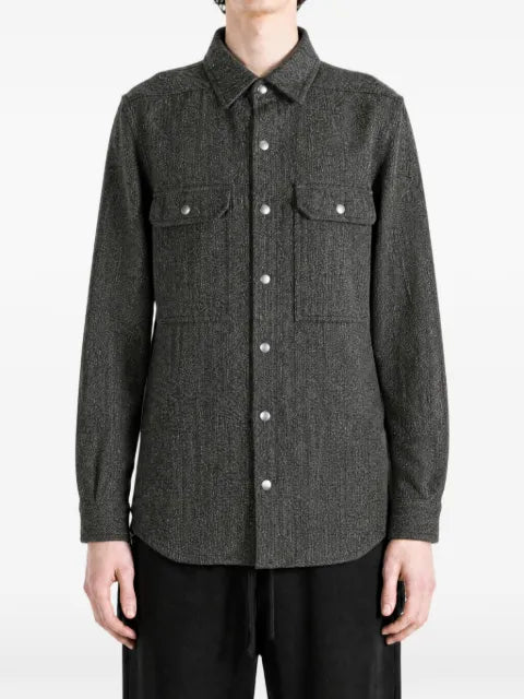Rick Owens chest-pocket shirt jacket