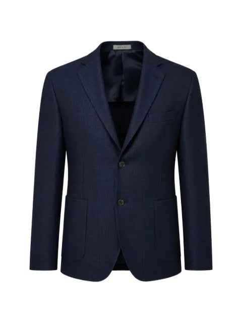 Corneliani micro-patterned single-breasted jacket