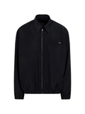 Prada zip-up logo-patch jacket