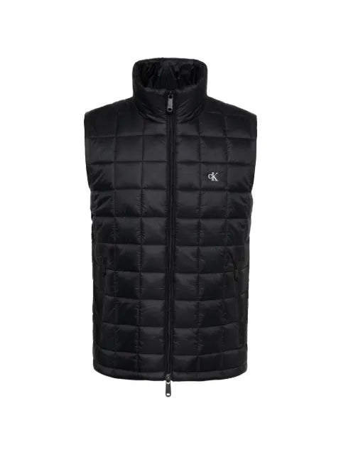 Calvin Klein grid-quilted logo gilet