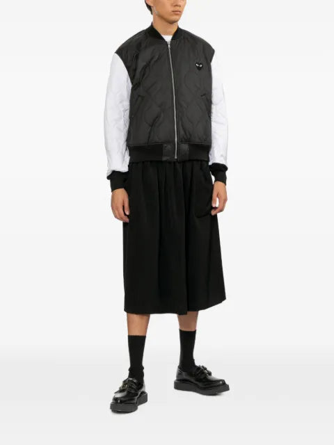 Comme Des Garçons Play quilted black emblem jacket