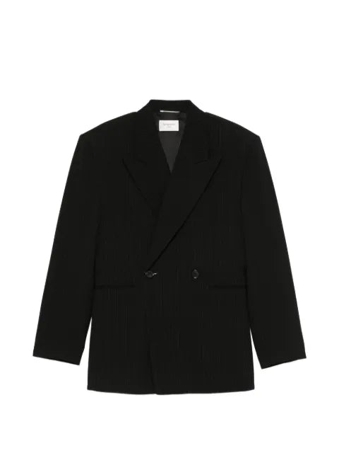 Saint Laurent double-breasted pinstripe jacket