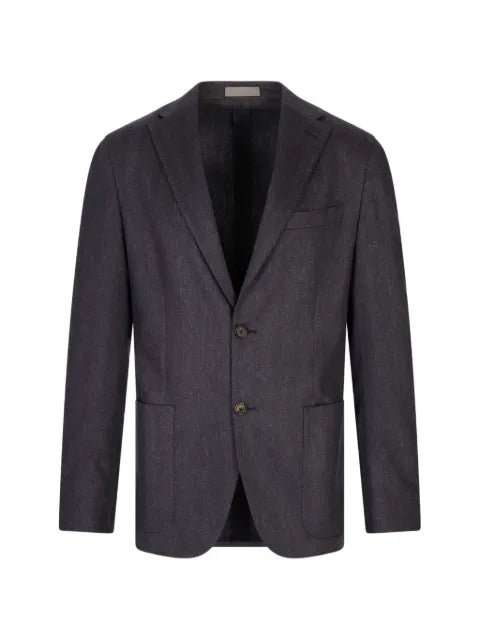 Corneliani single-breasted herringbone blazer
