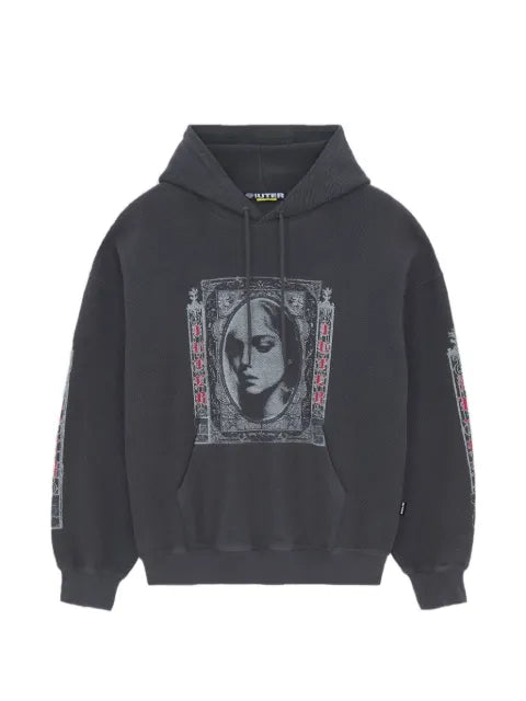 IUTER Fallen Love graphic-print drawstring hoodie