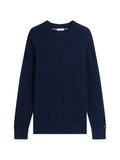 Tommy Hilfiger basket-weave crew-neck sweater